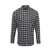 Premier Mulligan Check Long Sleeve Shirt - Steel/Black Size 3XL
