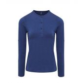 Premier Ladies Long John Roll Sleeve T-Shirt - Indigo Denim Size XXL