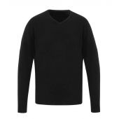 Premier Essential Acrylic V Neck Sweater - Black Size 5XL