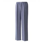 Premier Pull On Chef's Check Trousers - Navy/White Size XXL