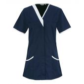 Premier Ladies Daisy Healthcare Tunic - Navy/White Size 24