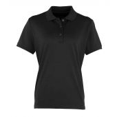 Premier Ladies Coolchecker® Piqué Polo Shirt - Black Size XXL