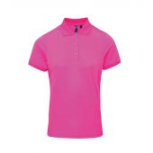 Premier Ladies Coolchecker® Piqué Polo Shirt - Neon Pink Size XS