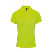 Premier Ladies Coolchecker® Piqué Polo Shirt - Neon Yellow Size XS