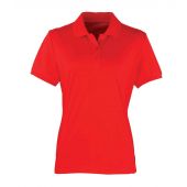 Premier Ladies Coolchecker® Piqué Polo Shirt - Strawberry Red Size XS