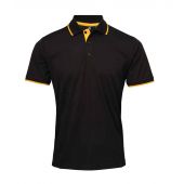 Premier Contrast Coolchecker® Piqué Polo Shirt - Black/Sunflower Size S