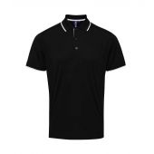 Premier Contrast Coolchecker® Piqué Polo Shirt - Black/White Size 4XL