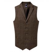 Premier Herringbone Waistcoat - Brown Size XXL