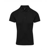 Premier Ladies Coolchecker® Plus Piqué Polo Shirt - Black Size 4XL