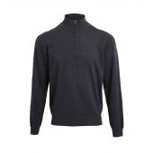 Premier Zip Neck Sweater - Charcoal Size 4XL