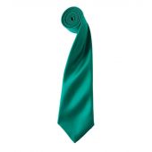 Premier 'Colours' Satin Tie - Emerald Size ONE