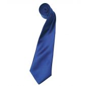 Premier 'Colours' Satin Tie - Marine Blue Size ONE