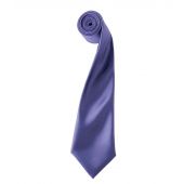 Premier 'Colours' Satin Tie - Purple Size ONE