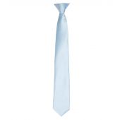 Premier 'Colours' Satin Clip Tie - Light Blue Size ONE