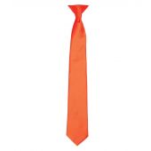 Premier 'Colours' Satin Clip Tie - Orange Size ONE