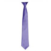 Premier 'Colours' Satin Clip Tie - Purple Size ONE