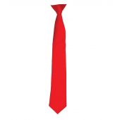 Premier 'Colours' Satin Clip Tie - Red Size ONE