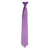 Premier 'Colours' Satin Clip Tie - Rich Violet Size ONE