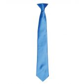 Premier 'Colours' Satin Clip Tie - Sapphire Blue Size ONE