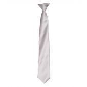 Premier 'Colours' Satin Clip Tie - Silver Size ONE