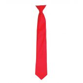 Premier 'Colours' Satin Clip Tie - Strawberry Red Size ONE