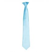 Premier 'Colours' Satin Clip Tie - Turquoise Blue Size ONE