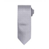 Premier Micro Dot Tie - Silver/White Size ONE