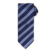 Premier Waffle Stripe Tie - Navy/Royal Blue Size ONE