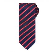 Premier Sports Stripe Tie - Navy/Red Size ONE