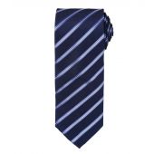 Premier Sports Stripe Tie - Navy/Royal Blue Size ONE