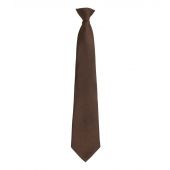 Premier 'Colours' Fashion Clip Tie - Brown Size ONE