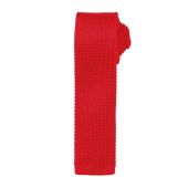 Premier Slim Knitted Tie - Red Size ONE