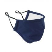 Premier Washable 3-Layer Face Mask with Carbon Filter Option - Navy Size ONE