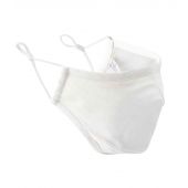 Premier Washable 3-Layer Face Mask with Carbon Filter Option - White Size ONE