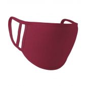 Premier Washable 2-Ply Face Cover - Pack of 5 - Burgundy Size ONE
