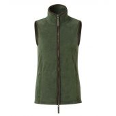 Premier Ladies Artisan Fleece Gilet - Moss Green/Brown Size 3XL