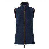 Premier Ladies Artisan Fleece Gilet - Navy/Brown Size 3XL