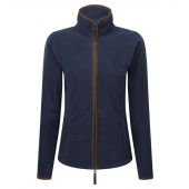 Premier Ladies Artisan Fleece Jacket - Navy/Brown Size 3XL