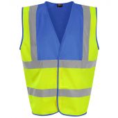 Pro RTX High Visibility Waistcoat - Yellow/Royal Blue Size S