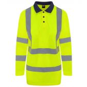 Pro RTX High Visibility Long Sleeve Polo Shirt - Yellow/Navy Size 5XL