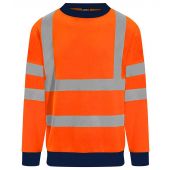 Pro RTX High Visibility Two Tone Sweatshirt - Orange/Navy Size 5XL