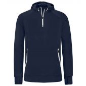 Proact Zip Neck Hooded Sweatshirt - Navy Size XXL