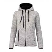 Proact Ladies Heather Hooded Jacket - Light Grey Melange Size XL