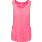 Proact Ladies Sports Slub Tank Top - Fluorescent Pink Size L