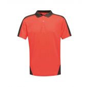 Regatta Contrast Collection Quick Wicking Piqué Polo Shirt - Classic Red/Black Size XS