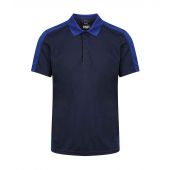 Regatta Contrast Collection Quick Wicking Piqué Polo Shirt - Navy/New Royal Blue Size 4XL