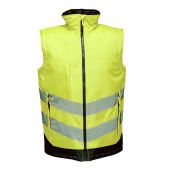 Regatta High Visibility Pro Contrast Bodywarmer - Yellow/Navy Size 3XL