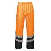 Regatta High Visibility Pro Contrast Overtrousers - Orange/Navy Size 3XL