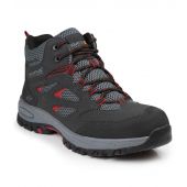 Regatta Safety Footwear Mudstone S1P Safety Hikers - Ash/Rio Red Size 12