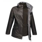 Regatta Ladies Benson III 3-in-1 Breathable Jacket - Black/Black Size 20